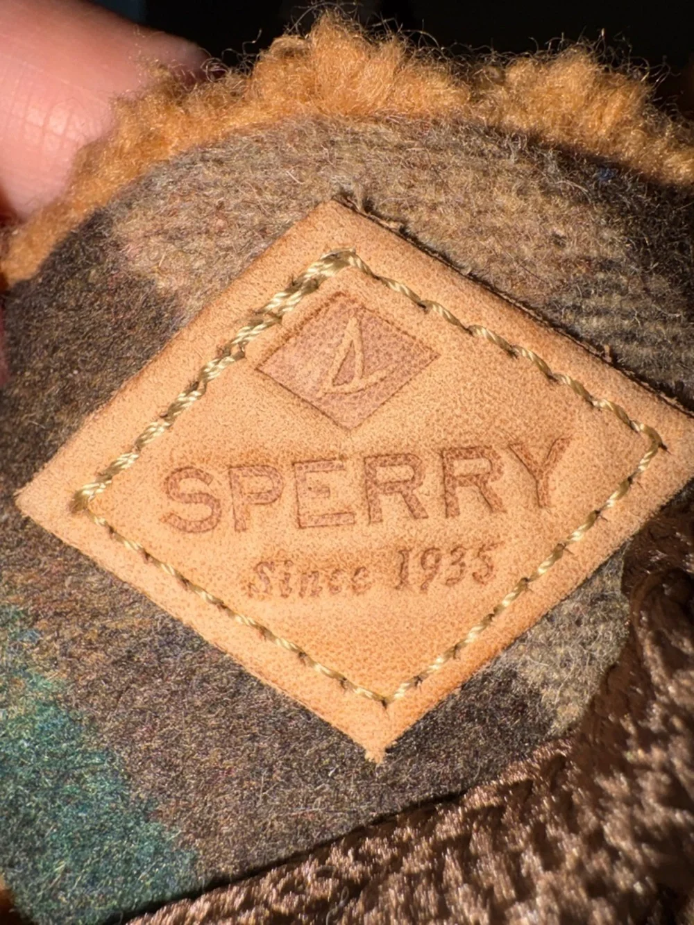 Sperry Women's Saltwater 2-Eye Plaid Wool Duck Boots Size 9